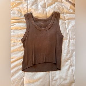 Brandy Melville Connor Tank in brown.